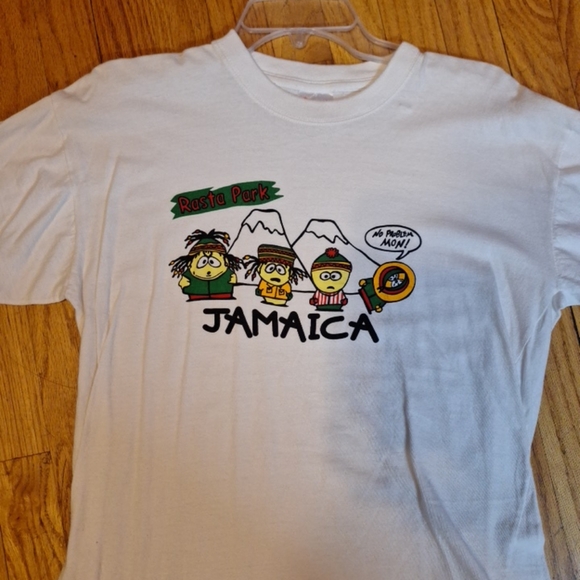 Other - Vintage Genuine Rosta Park Jamaican White Graphic T-Shirt Adult X-Large